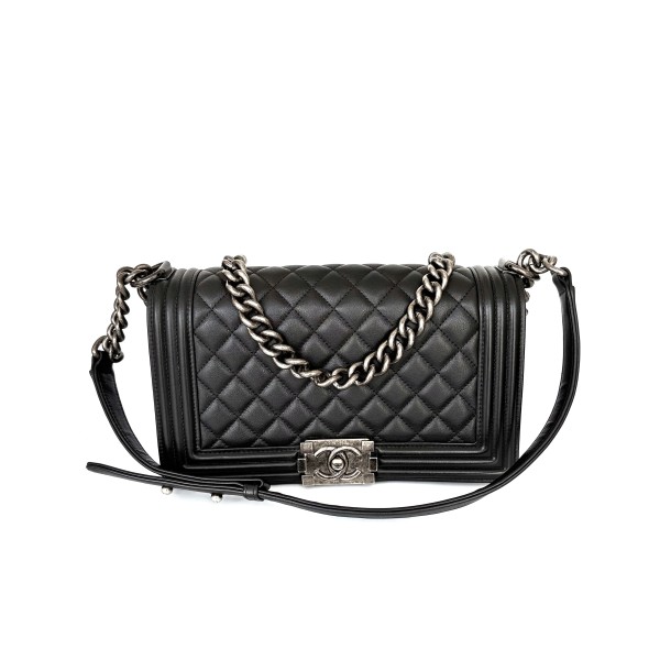 Chanel Boy Bag in Quilted Calfskin